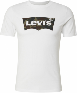 LEVI'S ® Tričko 'Original Housemark Tee'  tmavohnedá / kaki / tmavozelená / biela