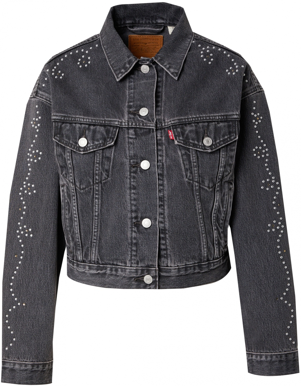 LEVI'S ® Prechodná bunda 'Shrunken '90s Trucker Jacket'  čierny denim