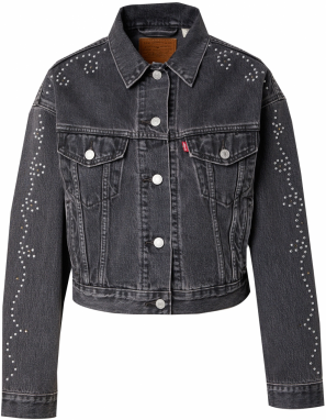 LEVI'S ® Prechodná bunda 'Shrunken '90s Trucker Jacket'  čierny denim
