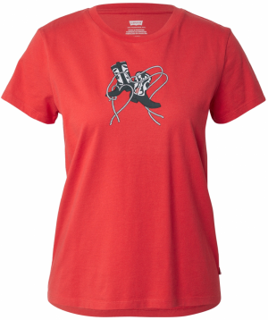 LEVI'S ® Tričko 'The Perfect Tee'  červená / čierna / biela