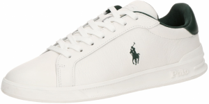 Polo Ralph Lauren Nízke tenisky 'HRT CRT II'  tmavozelená / biela