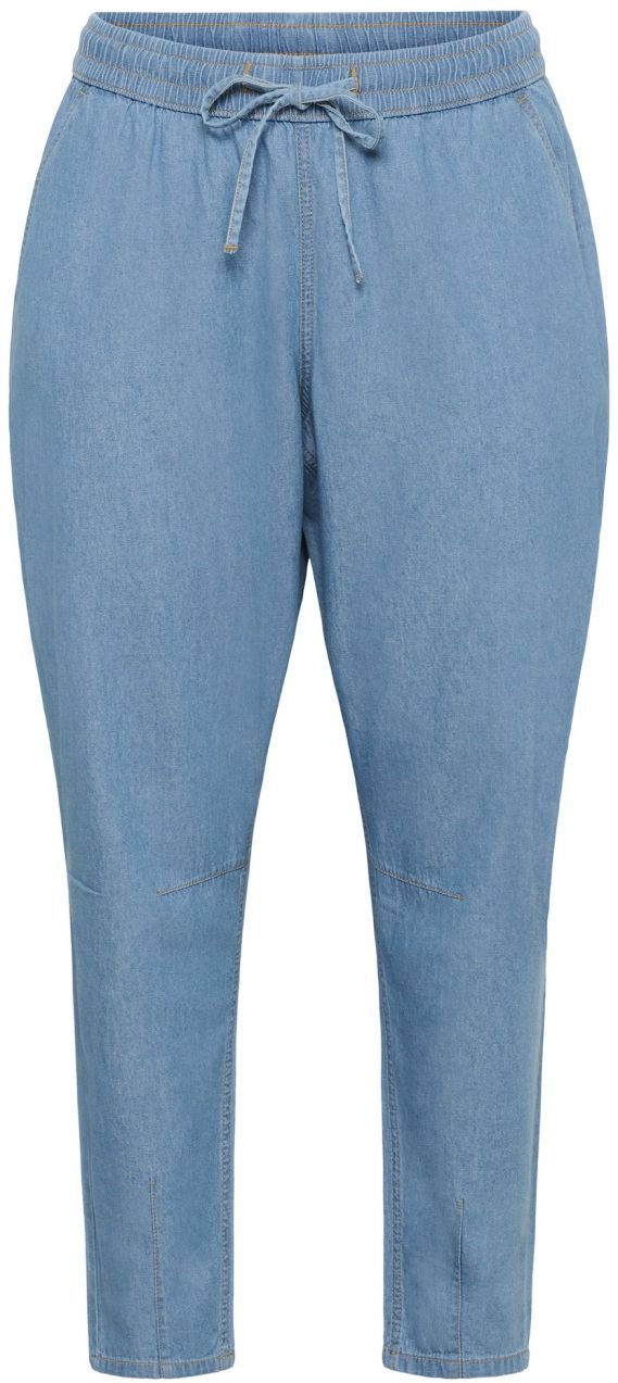 KAFFE CURVE Nohavice 'KCLouisa'  modrá denim