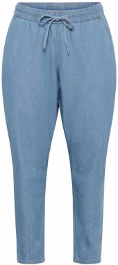 KAFFE CURVE Nohavice 'KCLouisa'  modrá denim