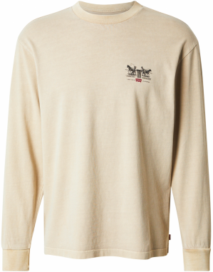 LEVI'S ® Tričko 'Long Sleeve Graphic Authentic Tee'  zelená / červená / čierna / biela ako vlna
