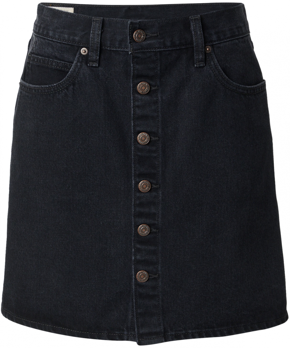 LEVI'S ® Sukňa 'Retro Button Front Skirt'  čierna