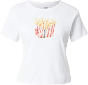 LEVI'S ® Tričko 'Graphic Rickie Tee'  medová / sivá / krvavo červená / biela