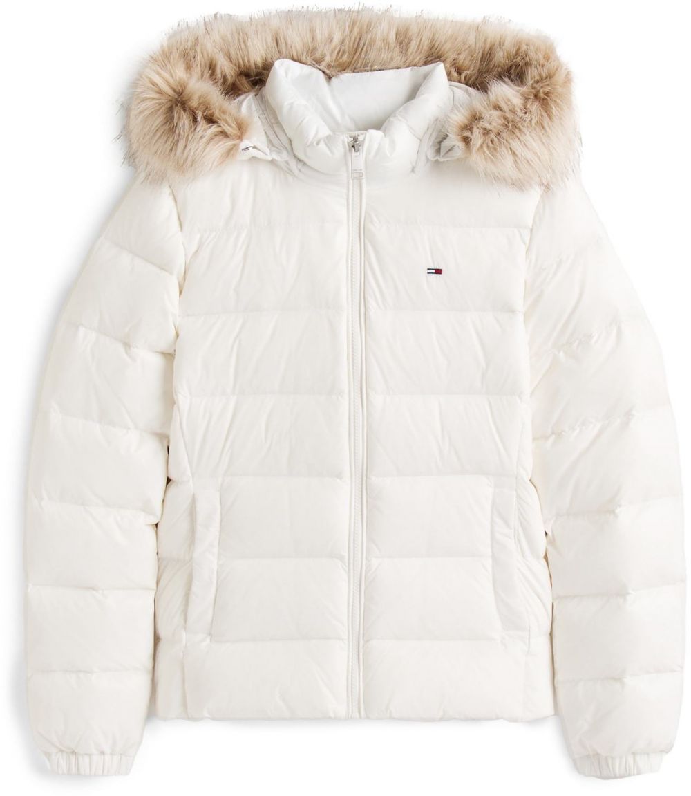 Tommy Jeans Zimná bunda  biela
