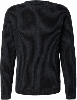 JACK & JONES Sveter 'JJEDOVER'  čierna