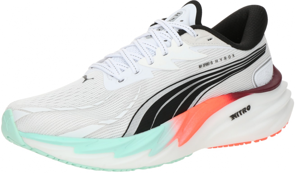 PUMA Bežecká obuv 'Puma x Hyrox Velocity 4'  čierna / biela