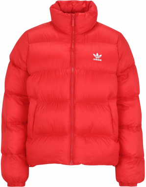 ADIDAS ORIGINALS Zimná bunda 'Adicolor'  červená / biela