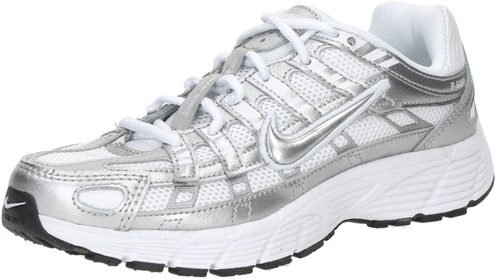 Nike Sportswear Tenisky 'P-6000'  strieborná / biela