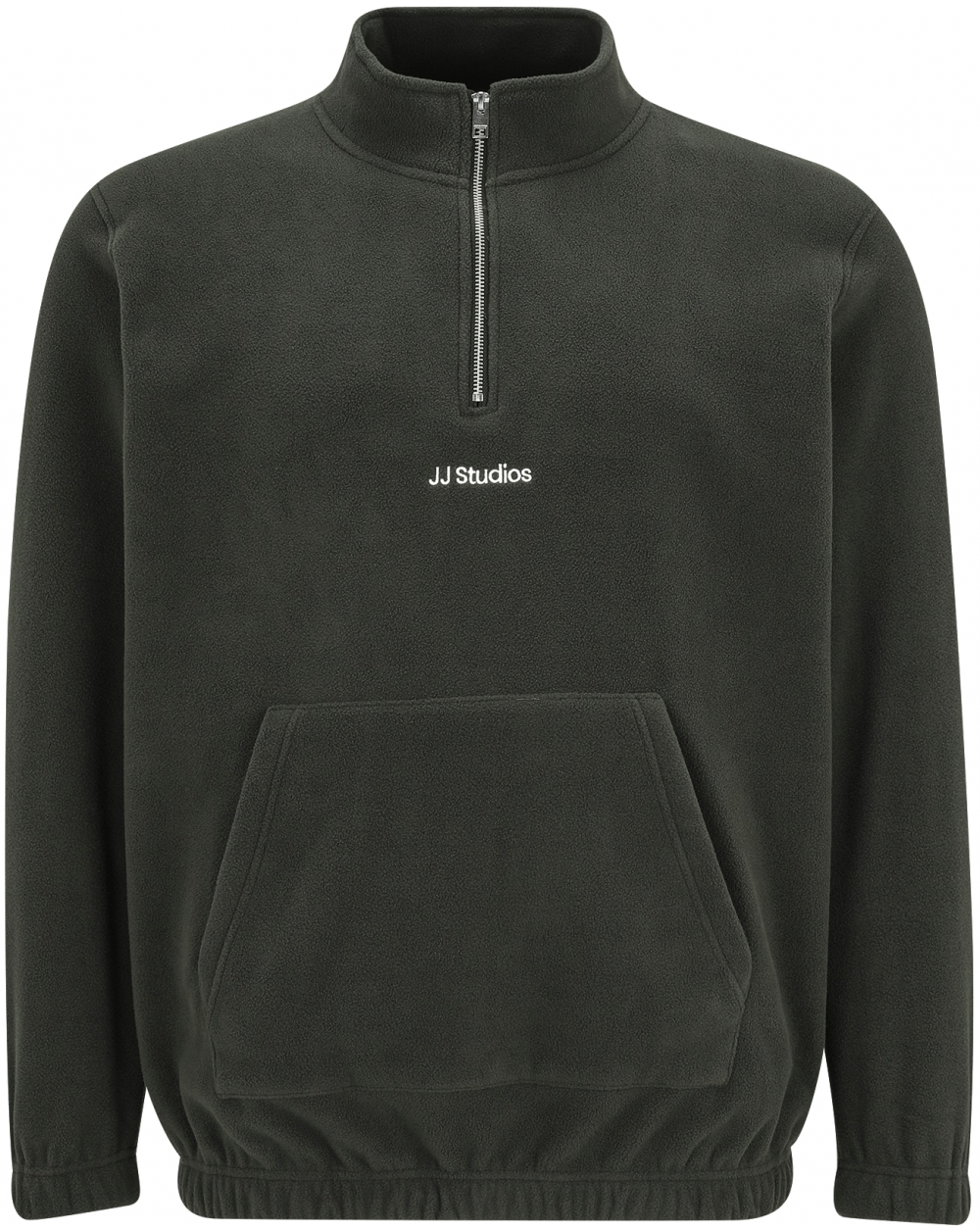 Jack & Jones Plus Sveter 'JJSOHO'  jedľová / biela