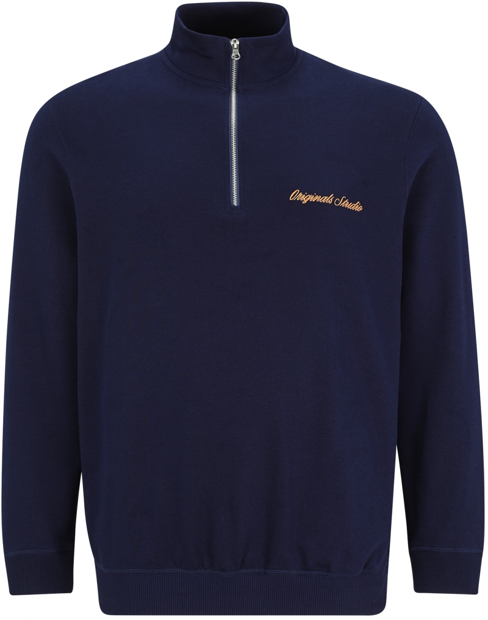 Jack & Jones Plus Mikina 'JORNORREBRO'  námornícka modrá / medová