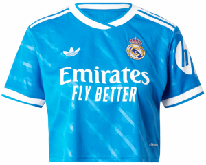 ADIDAS PERFORMANCE Funkčné tričko 'REAL 3'  modrá / zlatá žltá / biela