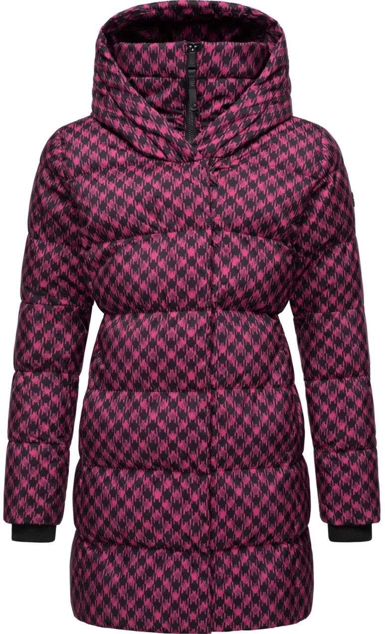 Ragwear Zimný kabát 'Niara'  purpurová / čierna