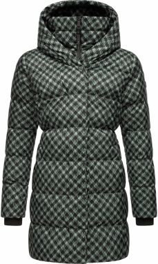 Ragwear Zimný kabát 'Niara'  pastelovo zelená / čierna