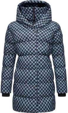 Ragwear Zimný kabát 'Niara'  modrosivá / svetlomodrá / čierna