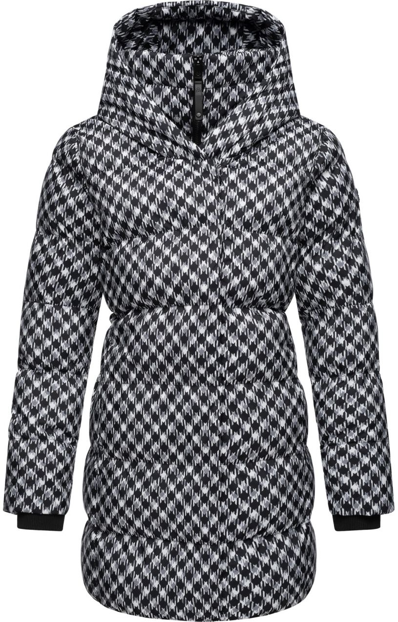 Ragwear Zimný kabát 'Niara'  sivá / čierna / biela