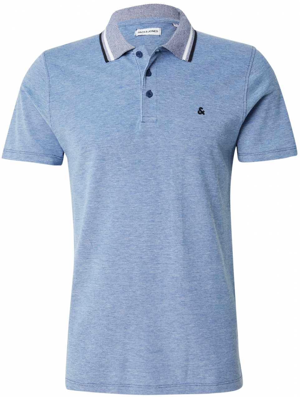 JACK & JONES Tričko 'JWHPAULOS'  tmavomodrá / modrá melírovaná