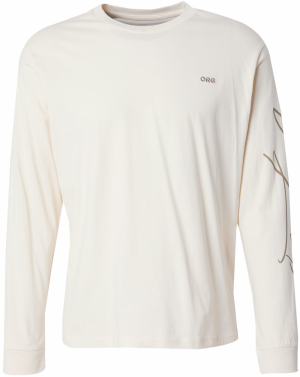 JACK & JONES Tričko 'JORSIGNATURE'  mokka / biela ako vlna