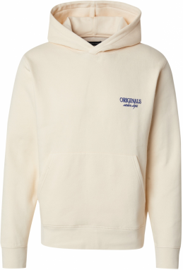 JACK & JONES Mikina 'JWHSANTORINI'  krémová / enciánová