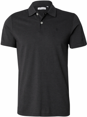 JACK & JONES Tričko 'JWHPAULOS'  tmavosivá / čierna