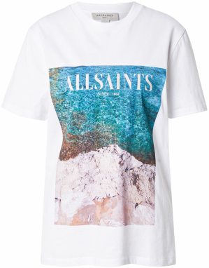 AllSaints Tričko 'RIONI'  béžová / modrá / hnedá / biela