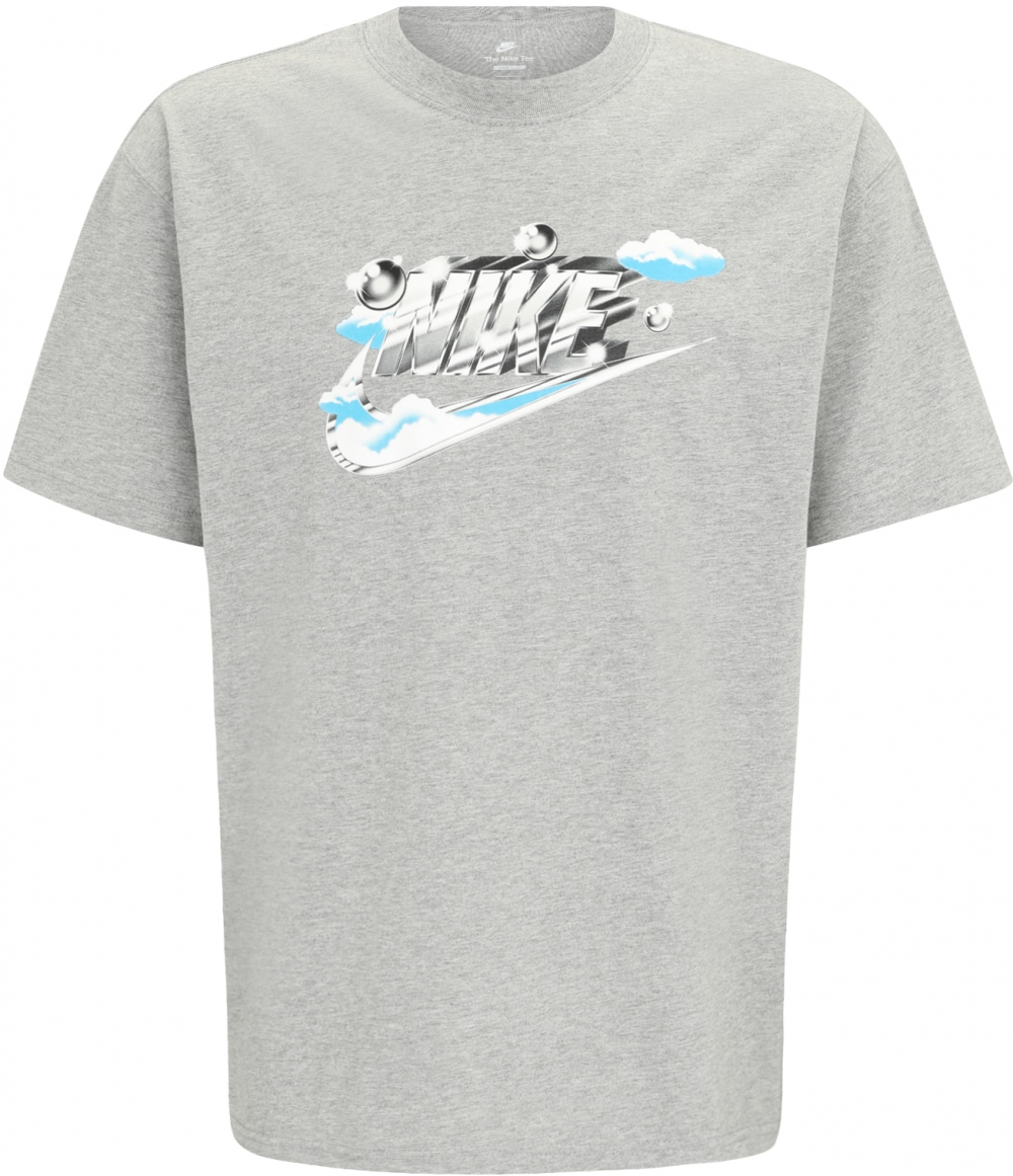 Nike Sportswear Tričko  vodová / tmavosivá / sivá melírovaná / biela