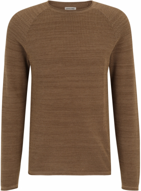 JACK & JONES Sveter 'JWHHILL'  svetlohnedá