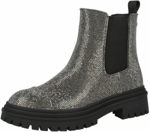 STEVE MADDEN Chelsea čižmy 'Moonlit'  čierna / strieborná
