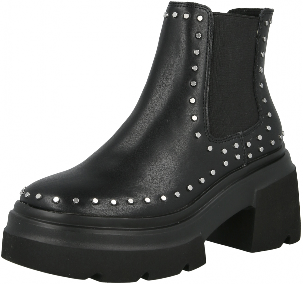 STEVE MADDEN Chelsea čižmy 'Bing Bang-S'  čierna / strieborná