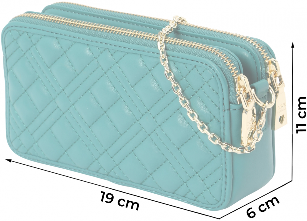 Love Moschino Listová kabelka 'PORTAFOGLI'  zelená