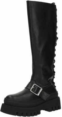 STEVE MADDEN Šnurovacie čižmy 'Chez'  čierna