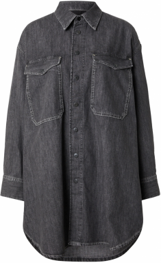 G-STAR Košeľové šaty  čierny denim