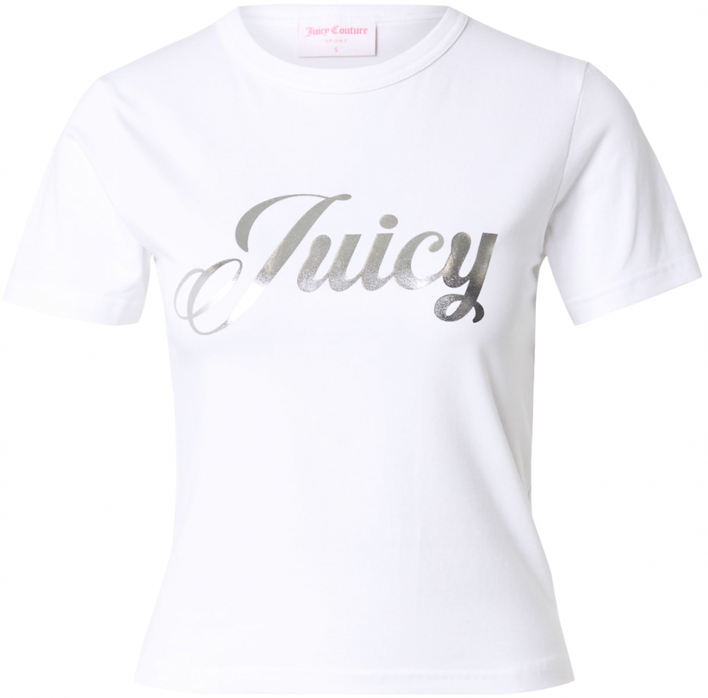 Juicy Couture Tričko  strieborná / biela