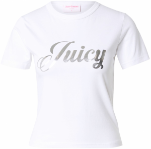 Juicy Couture Tričko  strieborná / biela