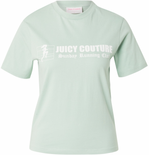 Juicy Couture Tričko 'The Runner'  svetlozelená / biela