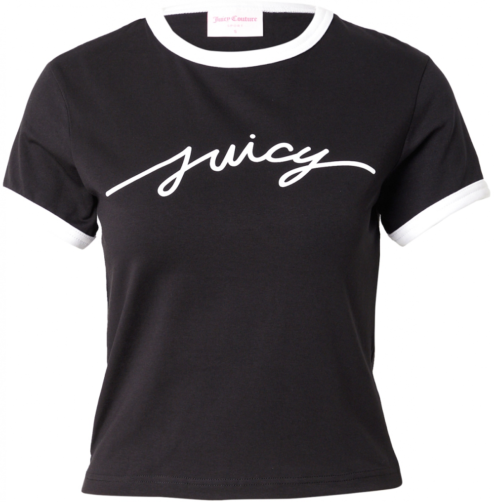 Juicy Couture Tričko  čierna / biela