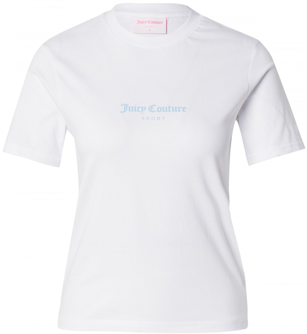 Juicy Couture Tričko 'THE TENNIS'  svetlomodrá / biela