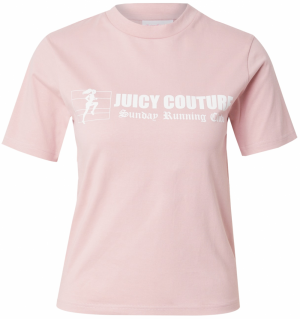 Juicy Couture Tričko 'THE RUNNER'  fialová / biela