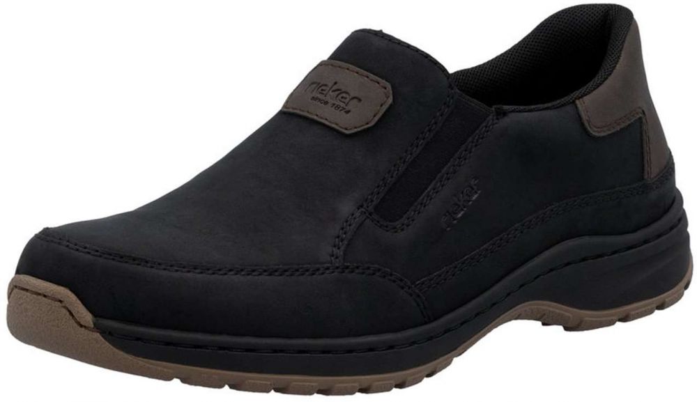 Rieker Slip-on obuv  hnedá / čierna