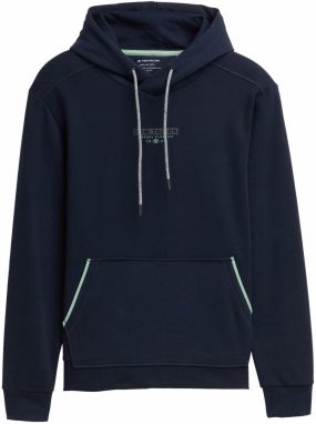 TOM TAILOR Mikina  tmavomodrá / mätová / čierna