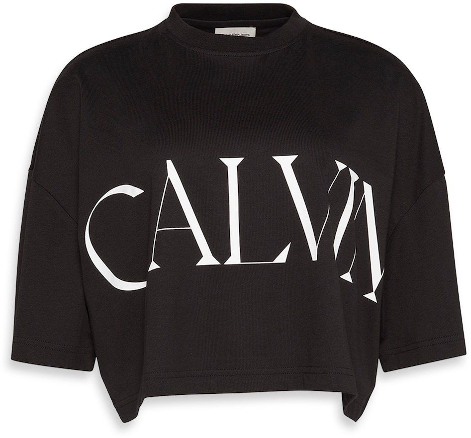 Calvin Klein Jeans Tričko  čierna / biela