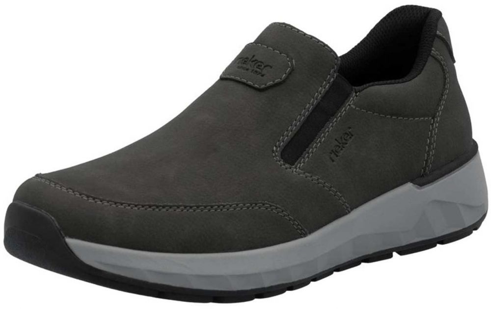 Rieker Slip-on obuv  tmavosivá