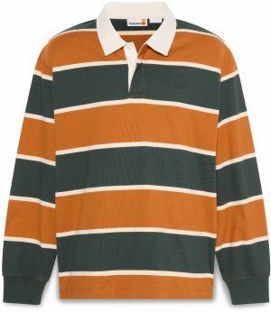 TIMBERLAND Tričko  nebielená / koňaková / tmavozelená