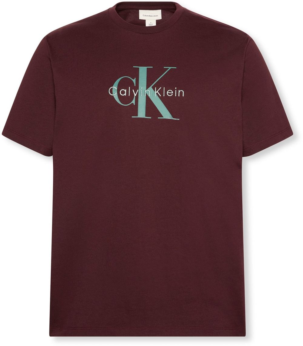 Calvin Klein Jeans Tričko 'Hero'  čokoládová / mätová / pastelovo zelená