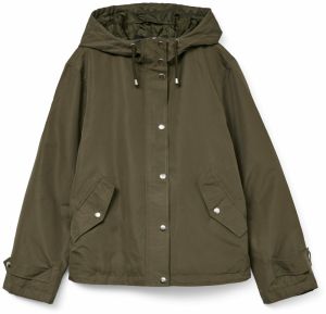 VERO MODA Prechodná bunda 'VMGAIL CICI'  tmavozelená