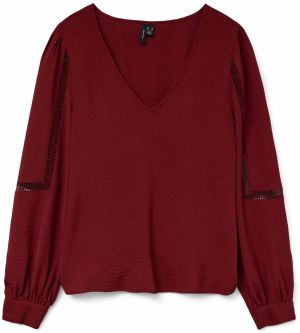 VERO MODA Tričko 'VMALVA'  hrdzavohnedá