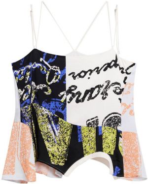 Desigual Top  zmiešané farby / biela