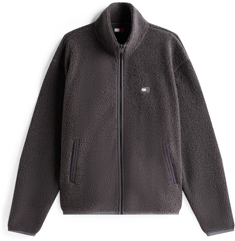 Tommy Jeans Flisová bunda  čierna